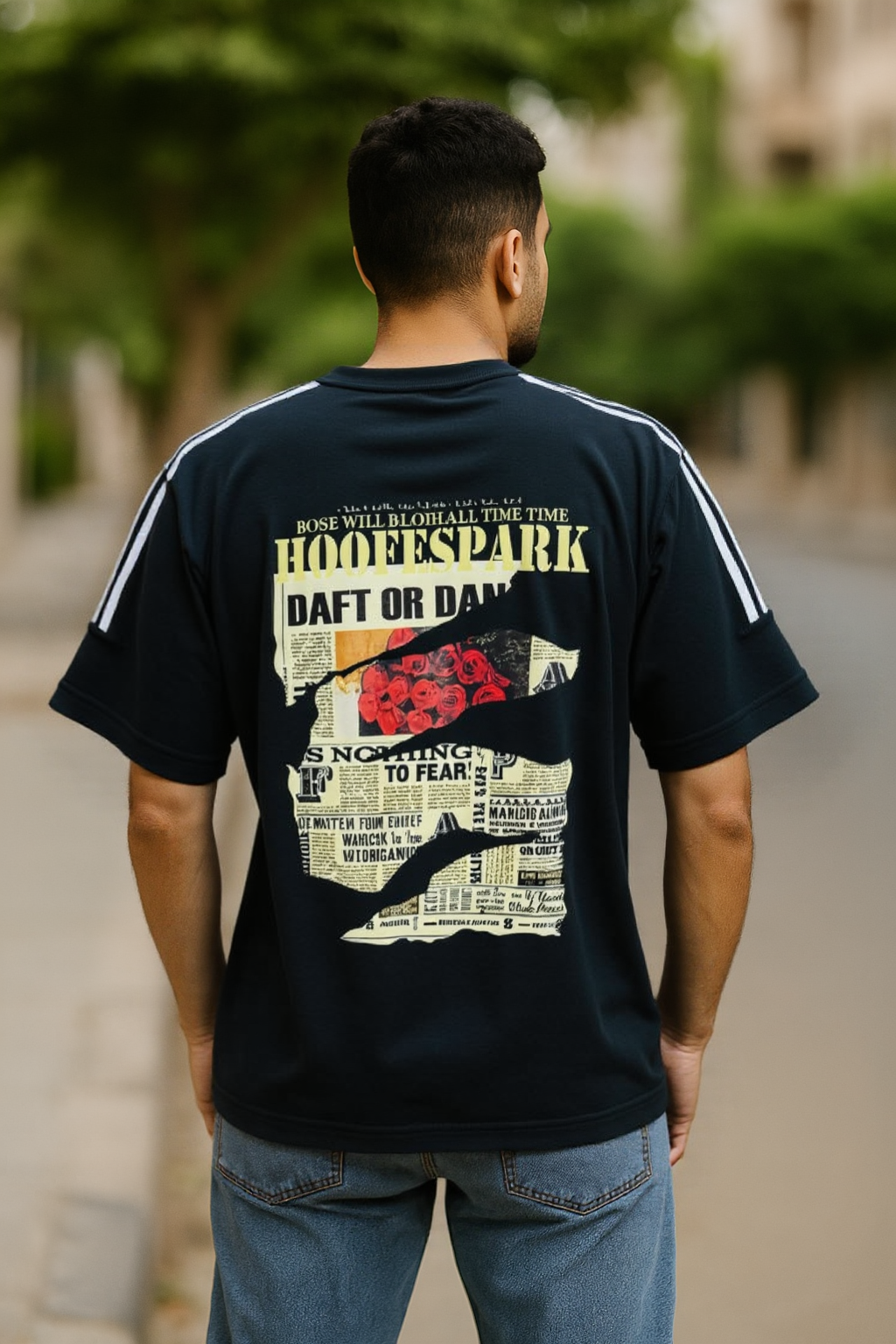 Gorn Design Printed Oversize T-Shirt