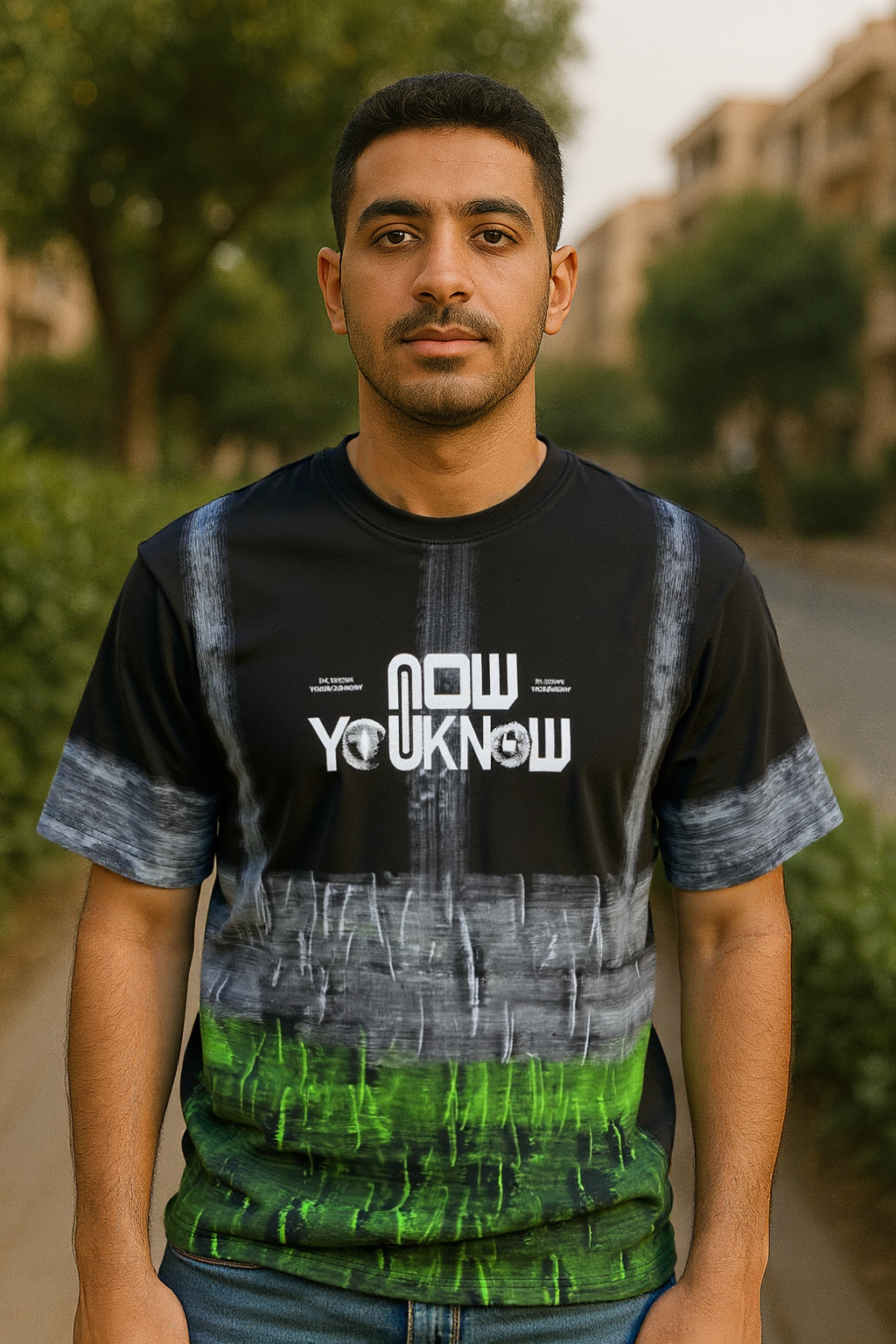 Black Now Printed Oversize T-Shirt