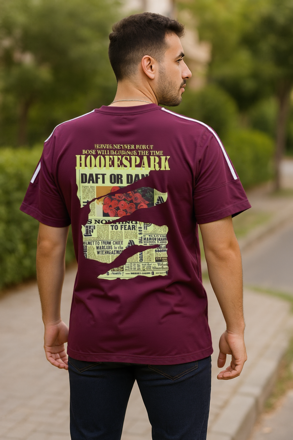 Gorn Design Printed Oversize T-Shirt