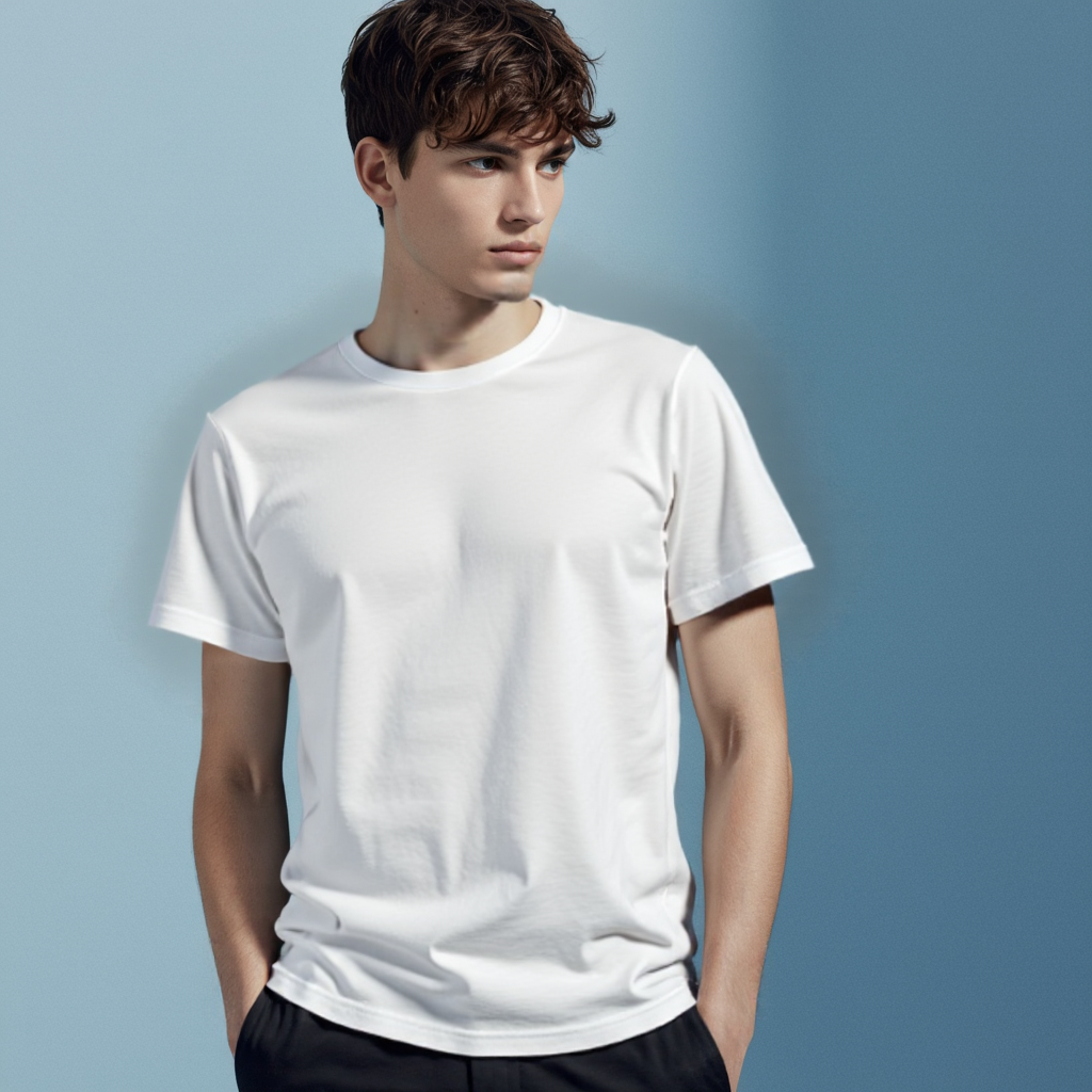 White Regular Basic T-Shirt