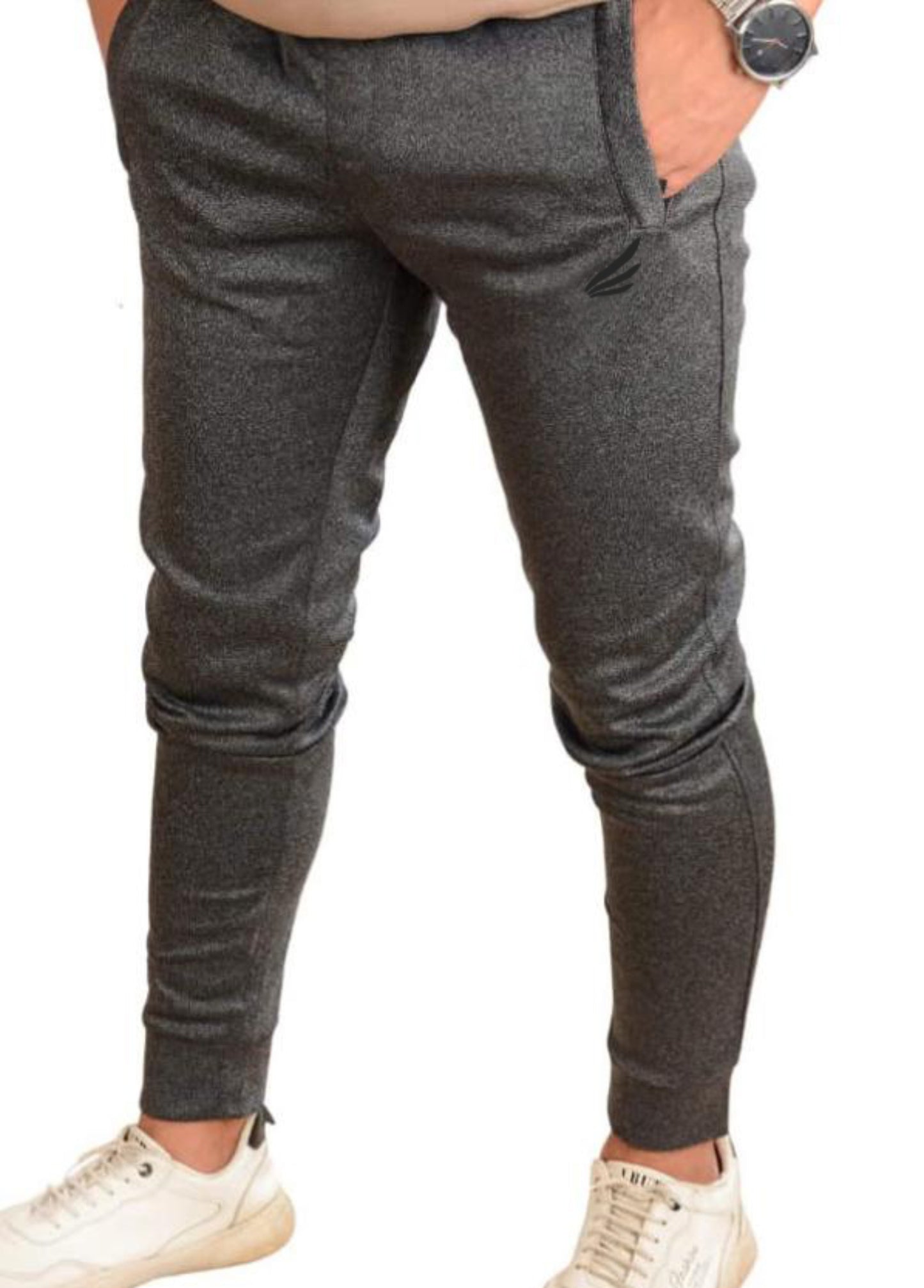 Dark Grey Basic Sweatpants