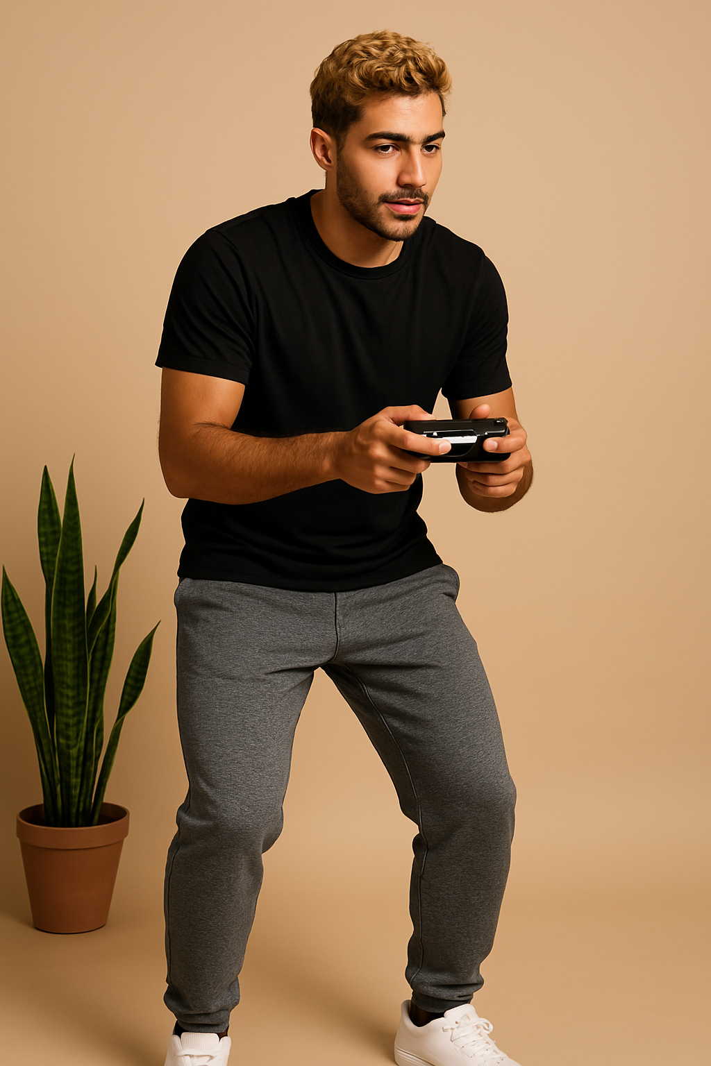 Dark Grey Basic Sweatpants