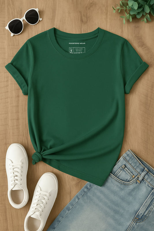 Forrest Green Regular Basic T-Shirt