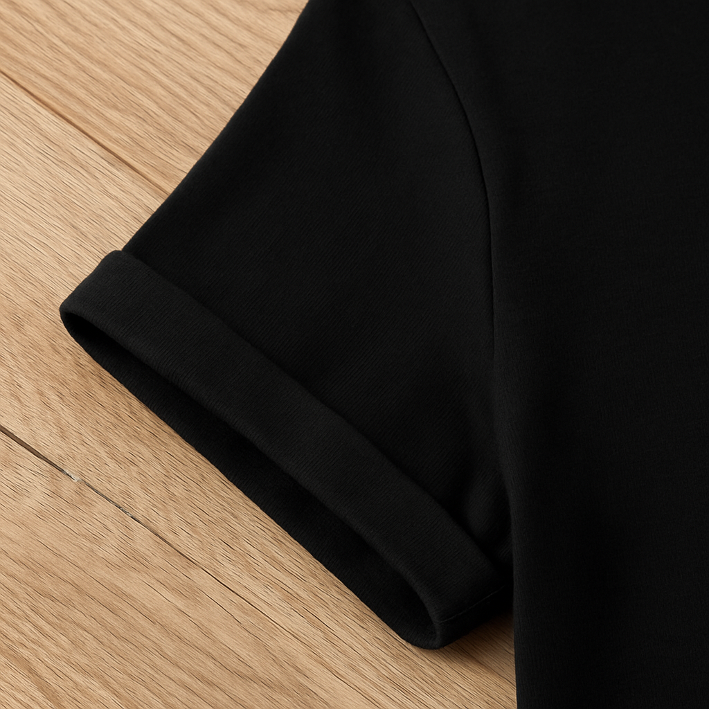 Black Regular Basic T-Shirt