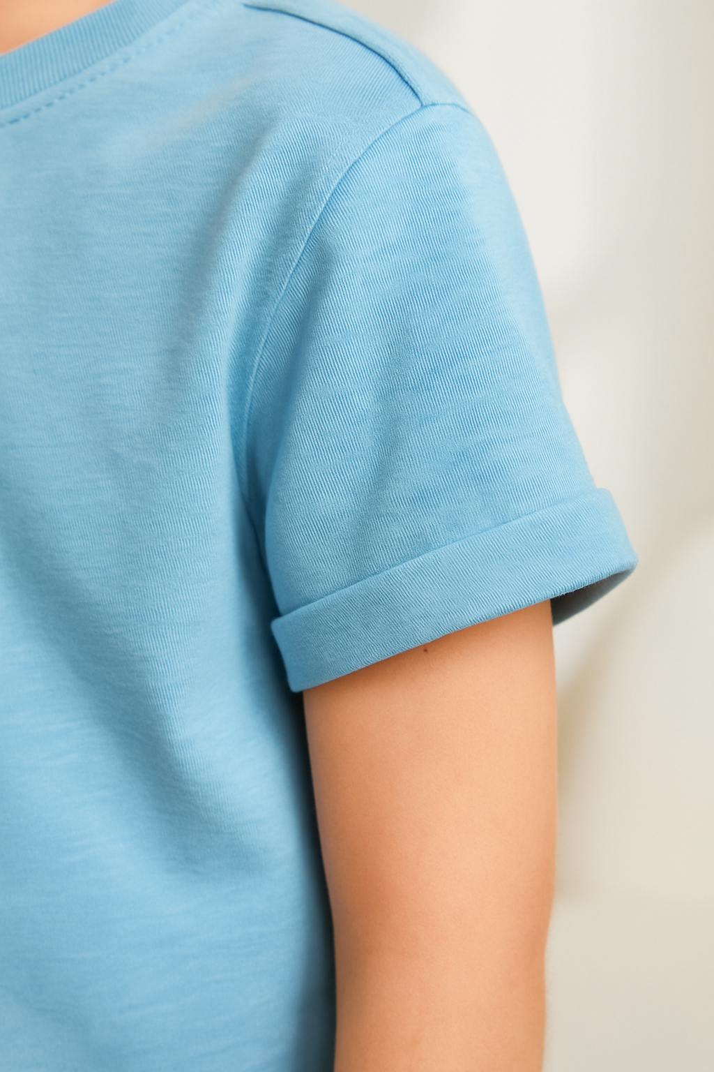 Baby Blue Regular Basic T-Shirt