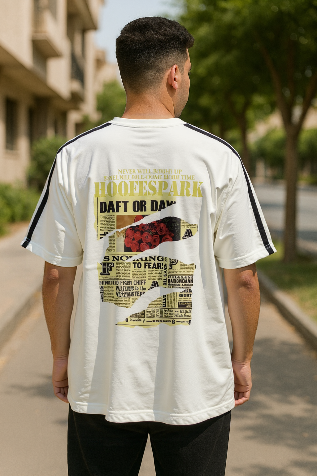 Gorn Design Printed Oversize T-Shirt