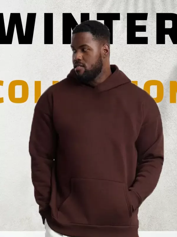 Brown Hoodie Big Size