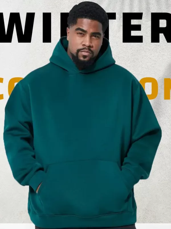 Forest Green Hoodie Big Size