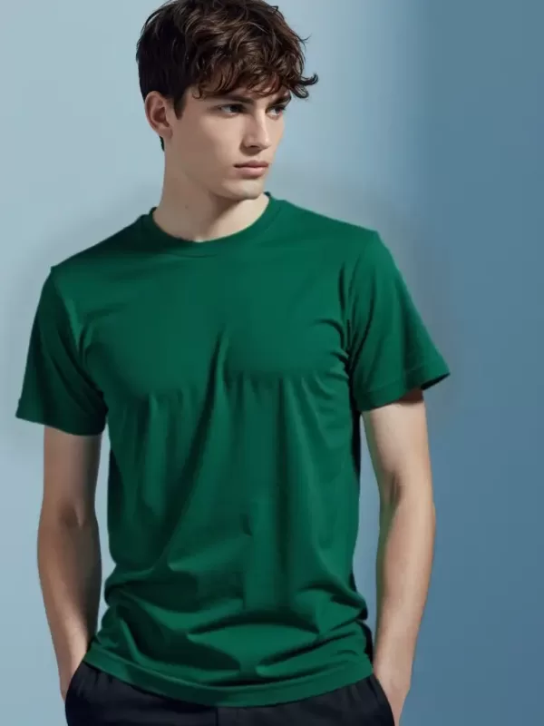 Forrest Green Regular Basic T-Shirt