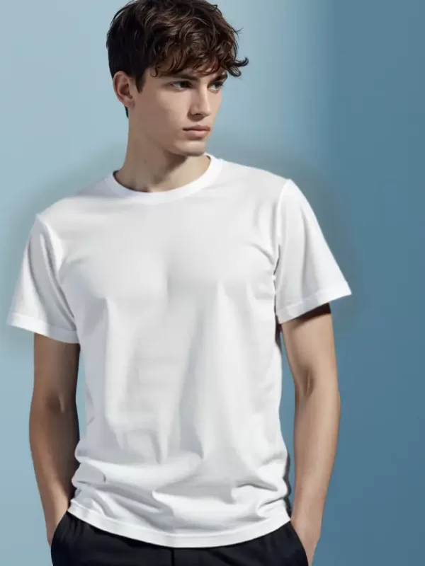 White Regular Basic T-Shirt